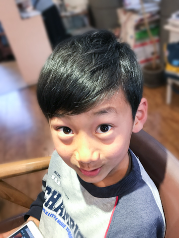 kid'sカット,子供カット,藤が丘,美容室,フラップヘアー